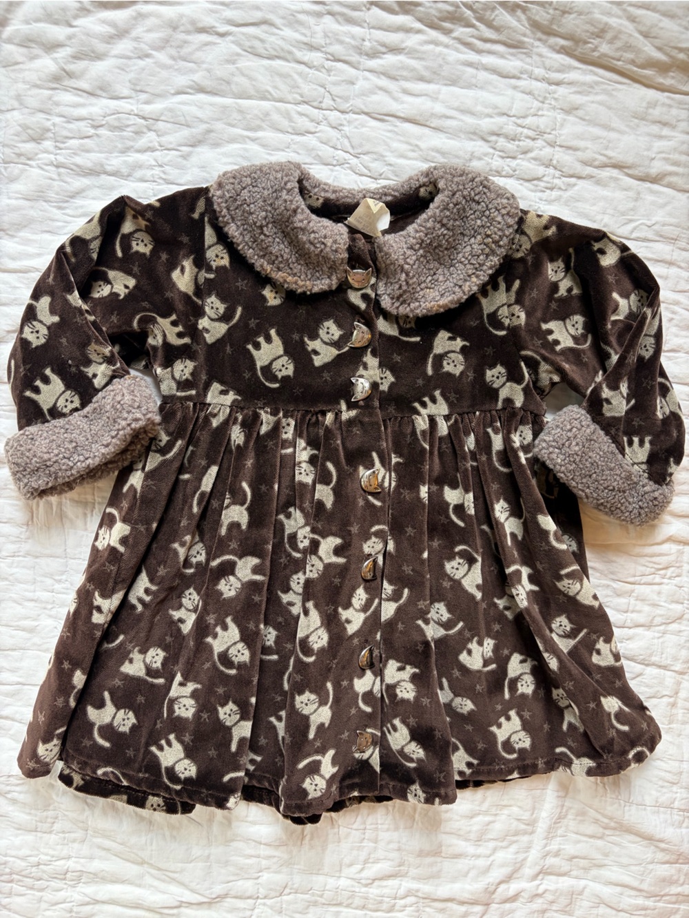 Vintage Y2K Velvet dress, 12 months